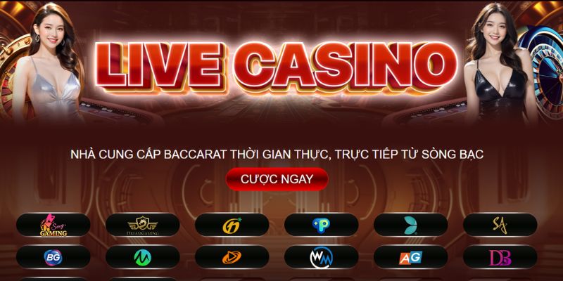 Sảnh casino abc8 hoạt động dưới hình thức live